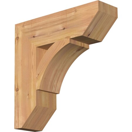 Ekena Millwork Thorton Slat Smooth Bracket, Western Red Cedar, 5 1/2"W x 20"D x 20"H BKT06X20X20THR06SWR